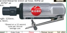 เจียร์ลมคอตรง(High Speed Mini die grinder) /KBE-270