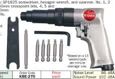 ไขควงลม (Pistol screwdriver kits)/KBE-270