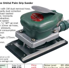 ขัดกระดาษทรายลม (Dust Free Orbital Palm Grip Sander)/KBE-270