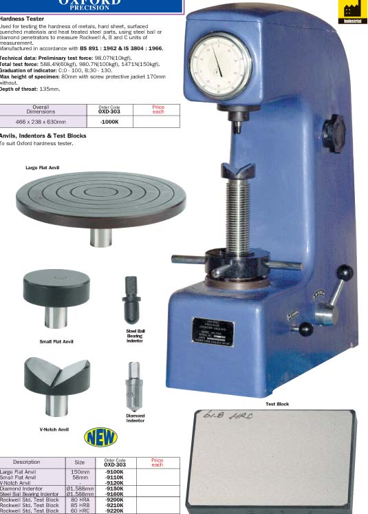 เครื่องมือวัดความแข็ง(hardness tester)/model OXD-303