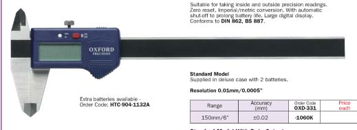 เวอร์เนียร์ดิจิตอล(Standard digital caliper-150 mm/6")/OXD-331