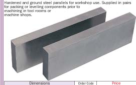 Steel Parallels 10x30x100 mm. /OXD-372