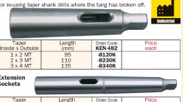 Morse Taper Drill Sleeves/Extension Sockets/KEN-482