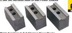 Serrated Soft Jaws to suit Metric Serated Power Chucks