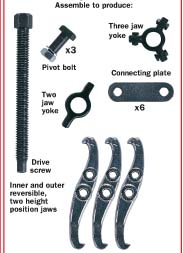 Mechanical Puller-2&3 Jaw Industrail Kits Reversible/Double Ended/Adjustable/KEN503