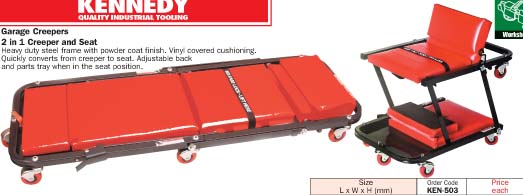 2 in 1 Padded Creeper Board&Seat/KEN-503