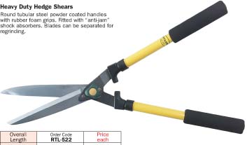 กรรไกรตัดหญ้า Heavy Duty  Hedge shears(RTL-522)