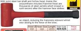 ค้อนพลาสติก  safeblower hammers/KEN-525