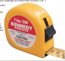 ตลับเมตร high visibility yellow kenlock industrial quality tapes/KEN-536