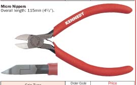 คีมตัด  miniture pliers-micro nippers/KEN-558