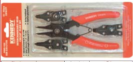 คีมหุบถ่างแหวนชุด interchangeable head circlip plier set/KEN-558