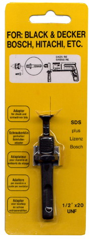 ข้อต่อโรตารี่ แกน sds adaptor for chuck and screwdriver bit sds plus/OKU-388