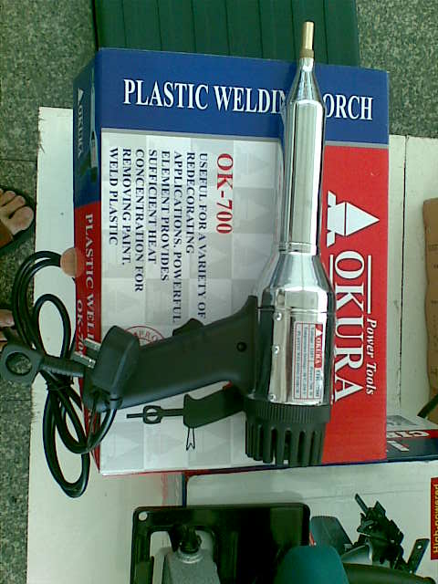 ปืนเป่าลมร้อนเชื่อมพลาสติก เชื่อมพีวีซี plastic welding torch/OK-700