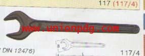 ประแจปากตายหัวเดี่ยว สีดำ Single open end wrenches UNIOR/117