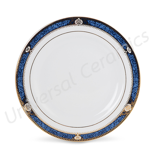 Royal Porcelain จานกลมตื้น 24.5 ซม. PRECIOUS BLUE แพ็ค 6 ใบ