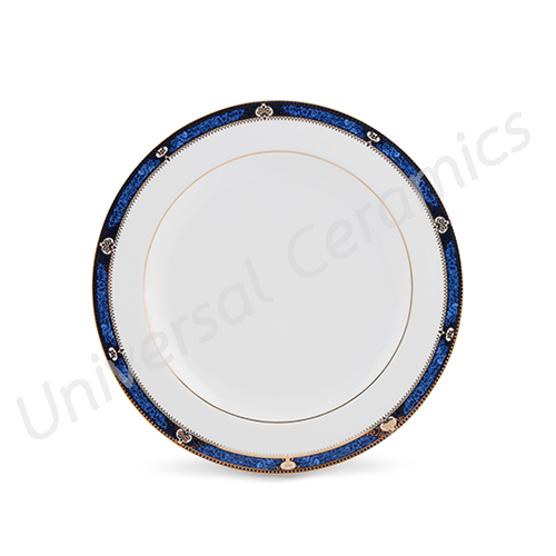 Royal Porcelain จานกลมตื้น 19.5 ซม. PRECIOUS BLUE แพ็ค 6 ใบ