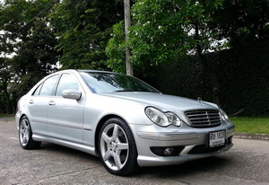 2008 MERCEDES BENZ C230 2.5 AMG (W203)SPORT EDITION สีบรอนซ์เงิน
