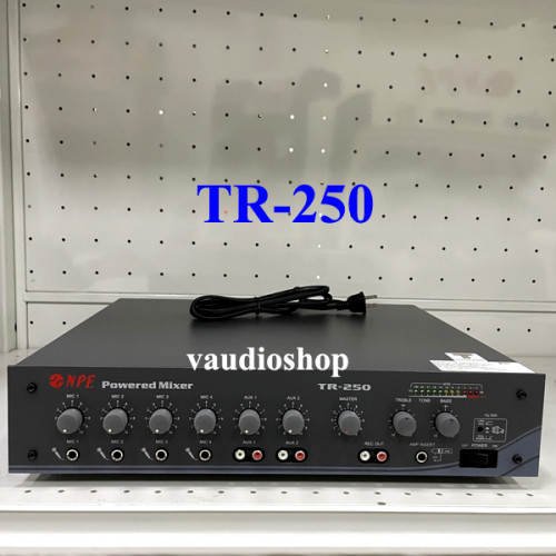Power Mixer NPE TR-250 (125W) สีดำ แอมป์ห้องประชุม ห้องเรียน ห้องอาหาร