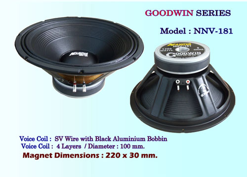 ดอกลำโพง 18 นิ้ว 1200W NANOVA Goodwin Series NNV-181 3