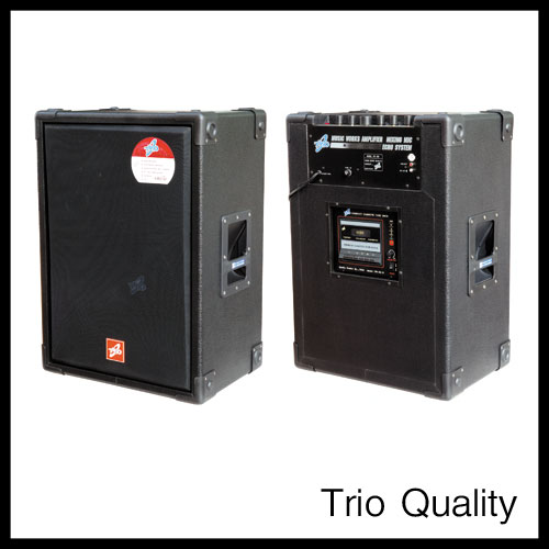 ตู้แอมป์ TRIO ขนาด 15 นิ้ว 150W มีเทป รุ่น TR-150/101D