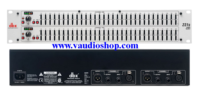 dbx 231S Dual Channel 31-Band EQ (ของแท้ มหาจักร) สีขาว