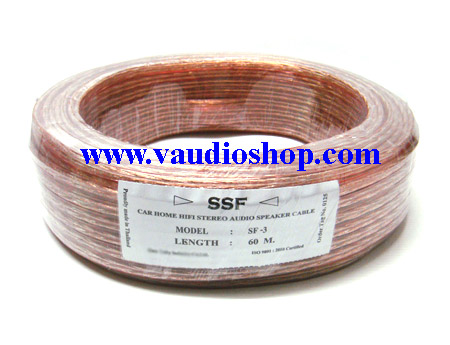 สายลำโพงคู่ใส SSF-3