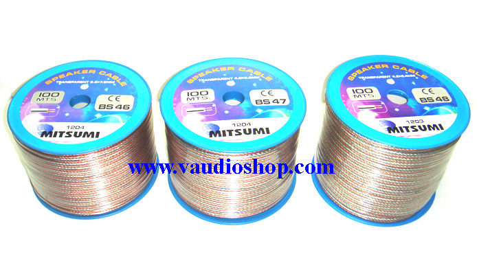 สายลำโพงคู่ใส BS-47