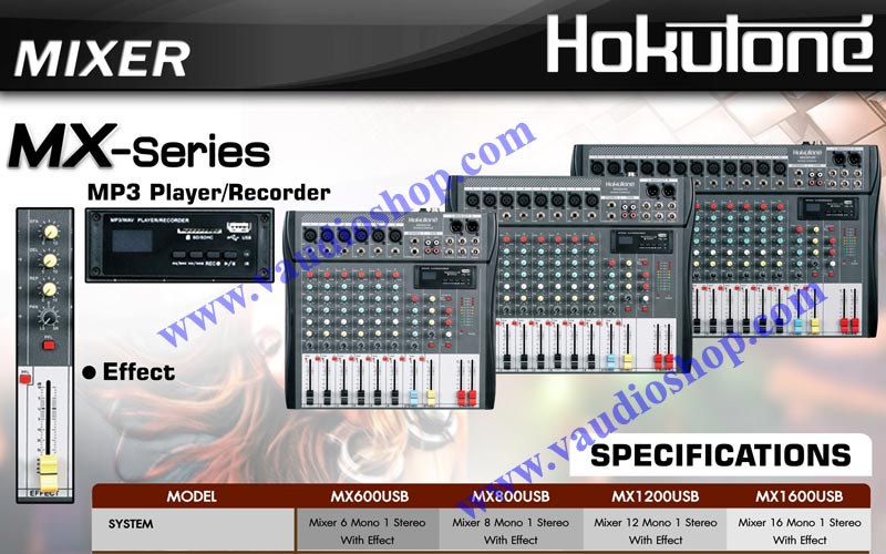 MIXER HOKUTONE MX-800USB 1