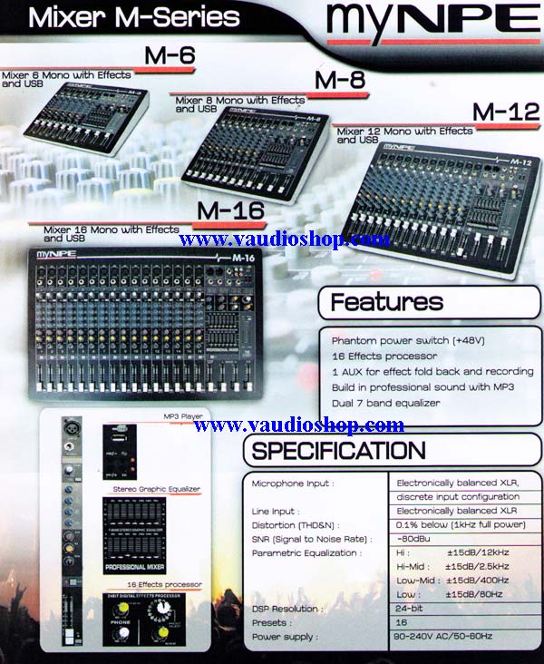 Mixer My NPE M-16FX 3