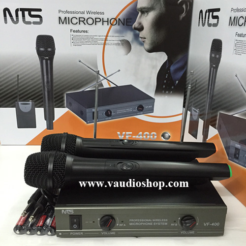 Wireless Microphone NTS VF-400 ถือคู่ VHF