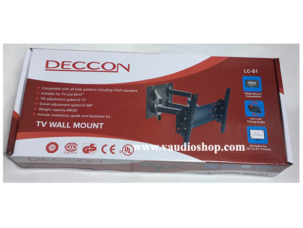 ขาแขวน LCD ขนาด 26-47 นิ้ว ติดผนังปรับยืดได้ รุ่น LC-S1