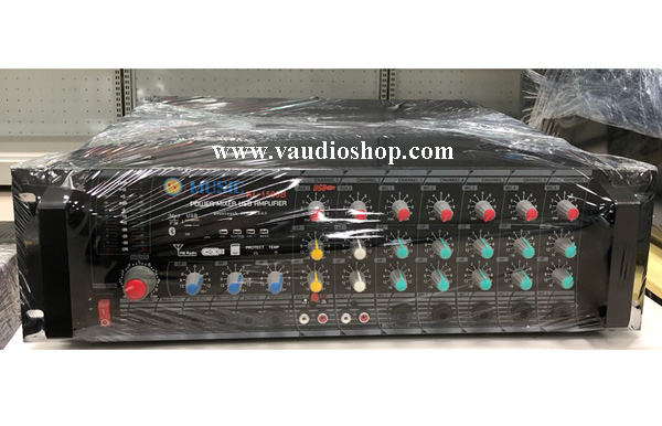 Power Mixer MUSIC KL-1000B (มีไลน์ 70-100V ในตัว, USB,SD CARD,FM สำหรับเสียงตามสาย)