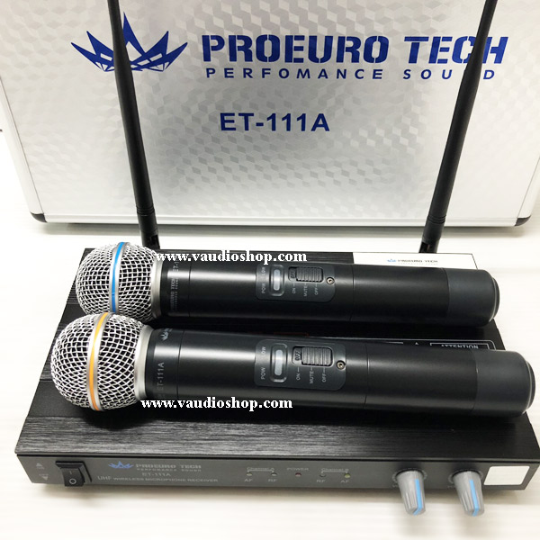 Wireless Microphone EUROTECH ET-111A  ถือคู่ UHF ด้ามโลหะ 2