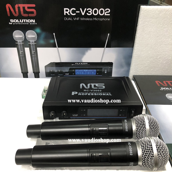 Wireless Microphone NTS RC-V3002 ถือคู่ VHF