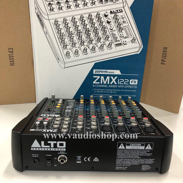 MIXER ALTO ZEPHYR ZMX122FX (8-Channel Compact Mixer with Effects) 4