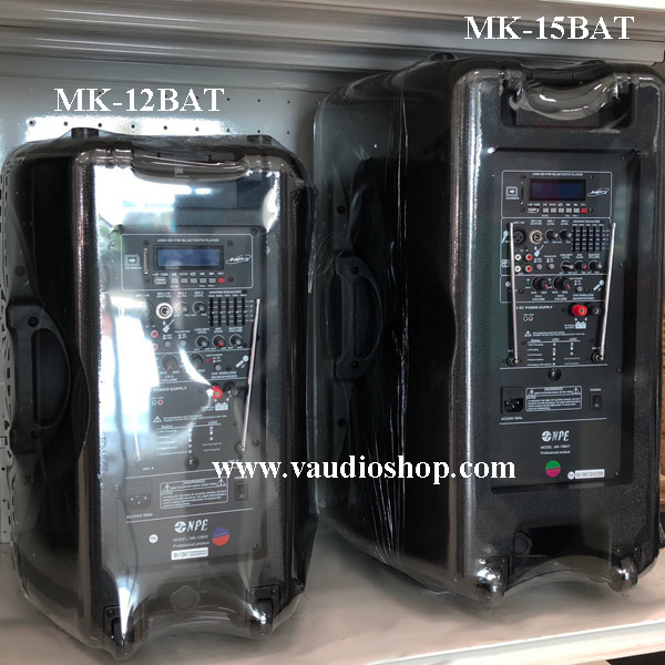 ตู้แอมป์ 15 นิ้ว NPE รุ่น MK-15BAT BLUETOOTH (ไมค์ลอย2ตัว/แบตแห้ง/USB/SD CARD) 4
