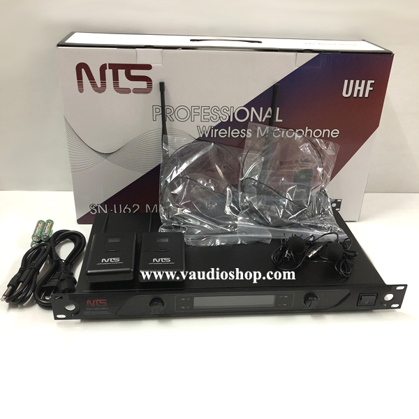 Wireless Microphone NTS SN-U62 MK II UHF ไมค์คาด2ตัว หนีบ2ตัว (ใช้งานครั้งละ2ตัว)