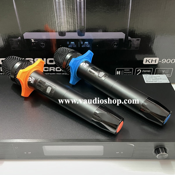 ไมค์ลอยถือคู่ De Acoustic รุ่น KH-900 UHF ความถี่ใหม่ UHF 803-806 MHz 1