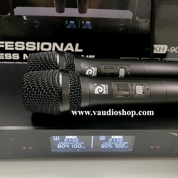ไมค์ลอยถือคู่ De Acoustic รุ่น KH-900 UHF ความถี่ใหม่ UHF 803-806 MHz 2