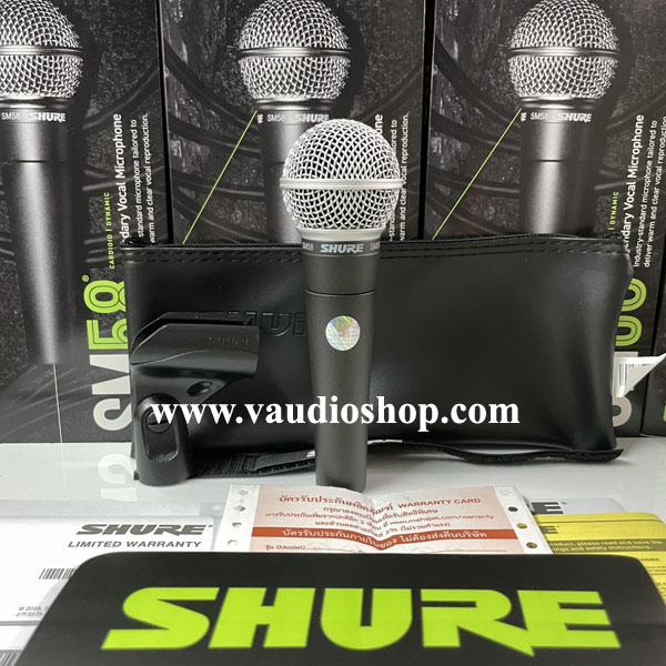 ไมโครโฟน SHURE SM 58-LC ของแท้ พร้อมบัตรประกันมหาจักร ล็อตใหม่ 2021