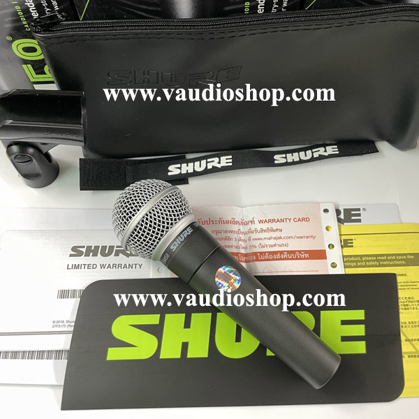 ไมโครโฟน SHURE SM 58-LC ของแท้ พร้อมบัตรประกันมหาจักร ล็อตใหม่ 2021 2