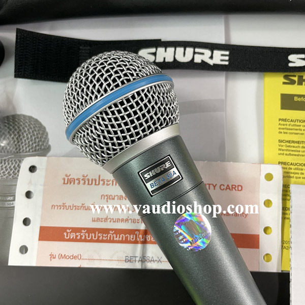 ไมโครโฟน SHURE BETA58A-X ของแท้ พร้อมบัตรประกันมหาจักร ล็อตใหม่ 2021 3