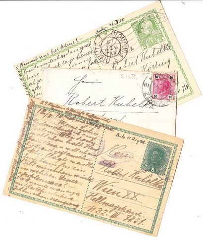 029 โปสการ์ดประเทศออสเตรีย 3 ใบ ปี ค.ศ. 1905 1918 และ 1918 (สมัยรัชกาลที่ 6) โปสการ์ดสภาพสวยครับ