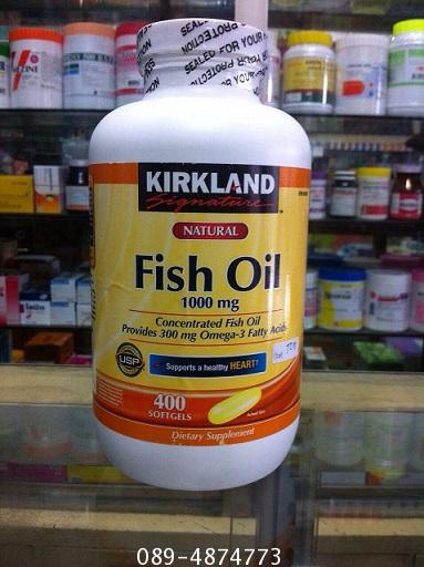 FISH OIL 1000mg 400เม็ด KIRKLAND ราคาถูกที่สุด