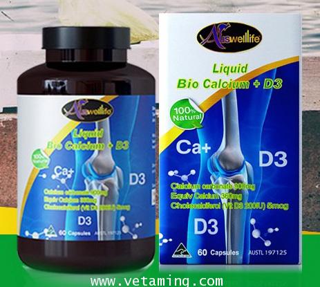 AuswellLife Liquid Calcium plus Vitamin D3 ออสเวลไลฟ์ลิควิดแคลเซียม 1แถม1 ราคาส่ง ถูก พิเศษ