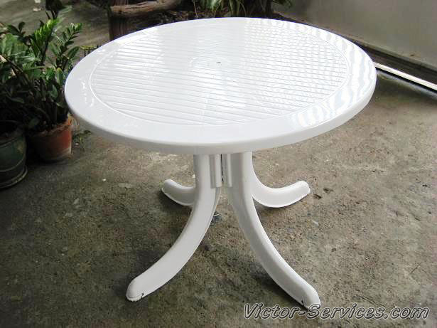 เช่าโต๊ะ-เก้าอี้ - ชุดโต๊ะ-เก้าอี้สนามสีขาว พร้อมร่มสนาม 7