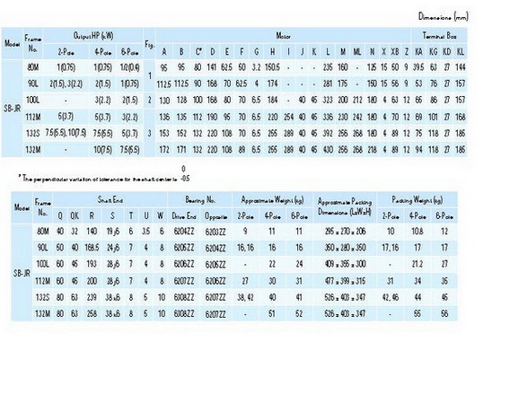 มอเตอร์มิตซูบิชิ 3 แรงม้า รุ่น SF-QR 3 HP 4 P 2