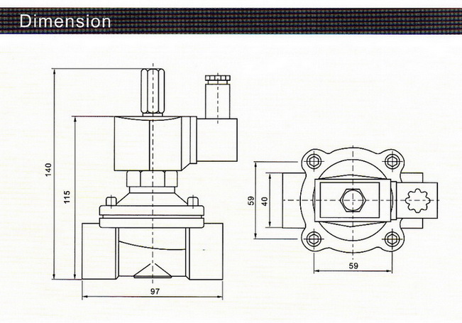 โซลินอยด์วาล์ว 2/2 Model : 2WK 2