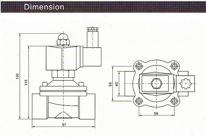 โซลินอยด์วาล์ว 2/2 Model : 2WB 2