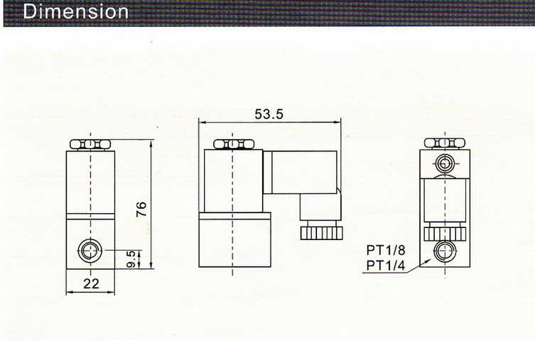 โซลินอยด์วาล์ว 2/2 Model : 2V 2